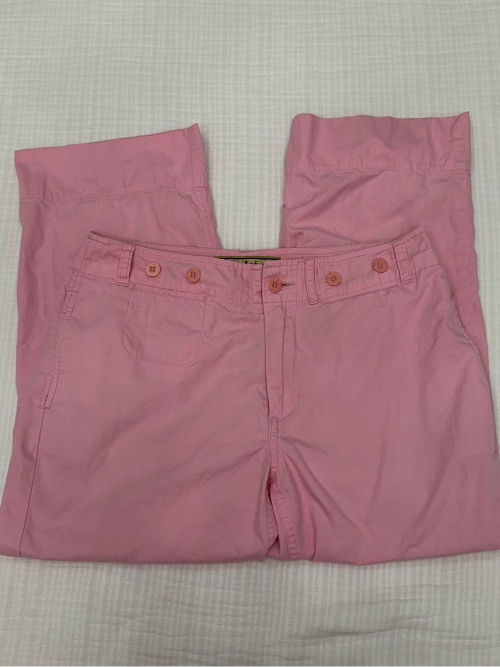 khakis world fashion vintage pink low rise capris